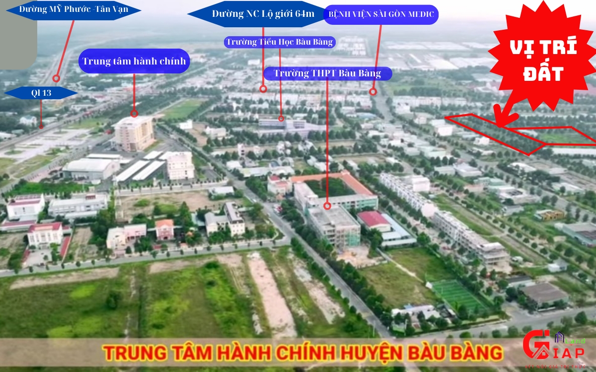 Trung tâm hành chính Huyện Bàu Bàng [Update tháng 12/2023]